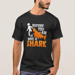 Camiseta Tiburón prostético de la pierna de Chiste amputado