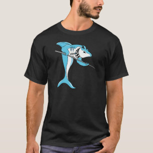 Camiseta Tiburón que juega billares