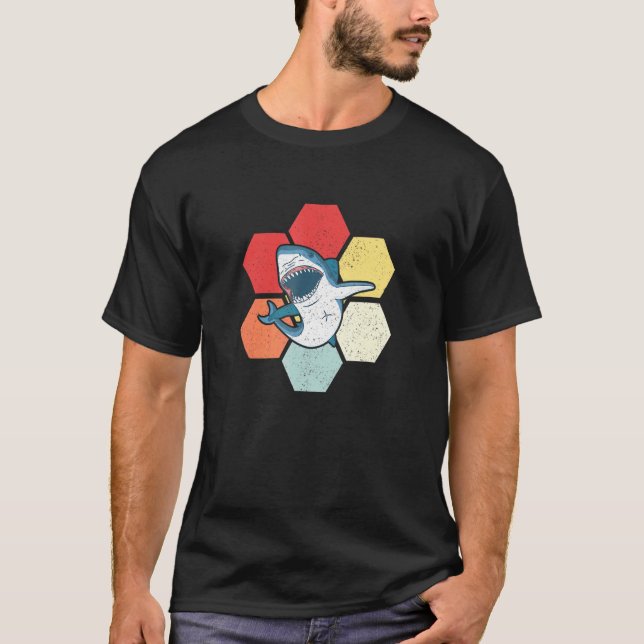 Camiseta Tiburón retro (Anverso)