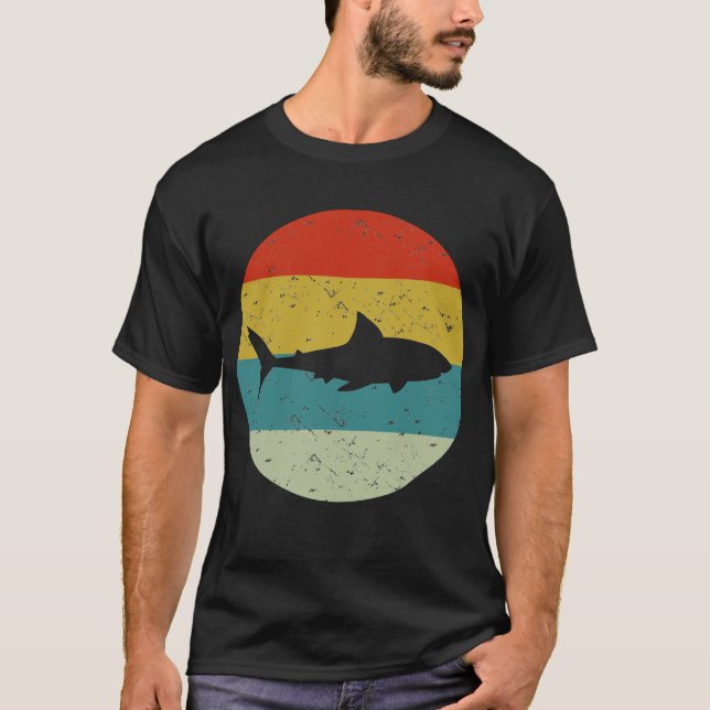 Camiseta tiburón retro vintage (Anverso)