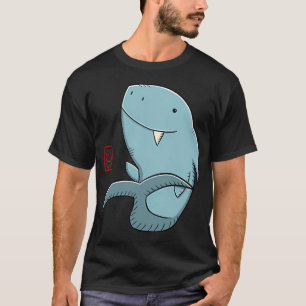 Camiseta Tiburón saludando - Tiburón lindo - Ilustración di