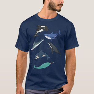 Camiseta Tiburón tiburón de té de tiburón femenino orca