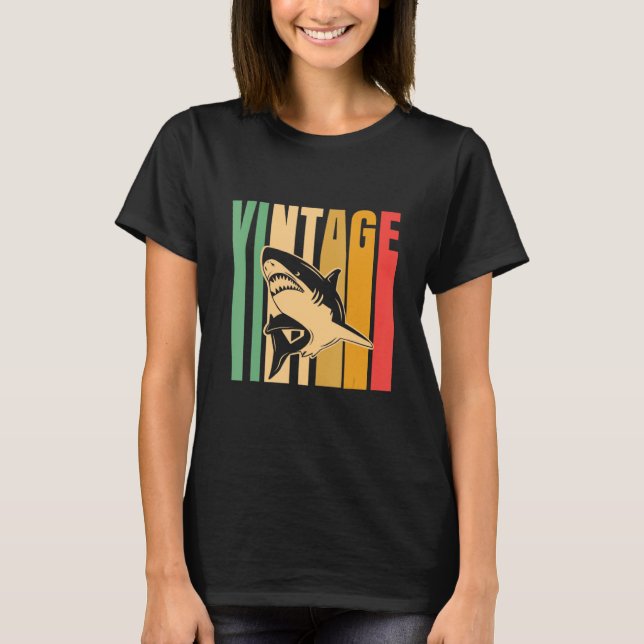 Camiseta Tiburón tiburón vintage (Anverso)