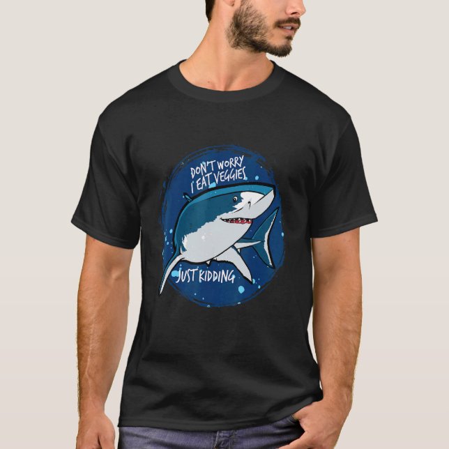 Camiseta Tiburón vegetariano (Anverso)