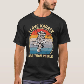 Camiseta Tiburón Vintage Clásico Amo El Karate Más Que La G