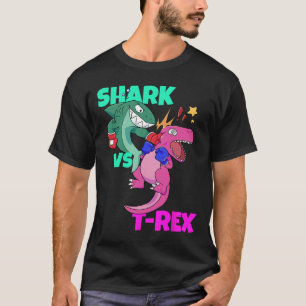 Camiseta Tiburón Vs Dinosaurio T Guantes De Boxeo Rex Para 