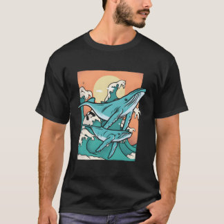 Camiseta Tiburones ballena Orca Beluga Orcas Narwhal