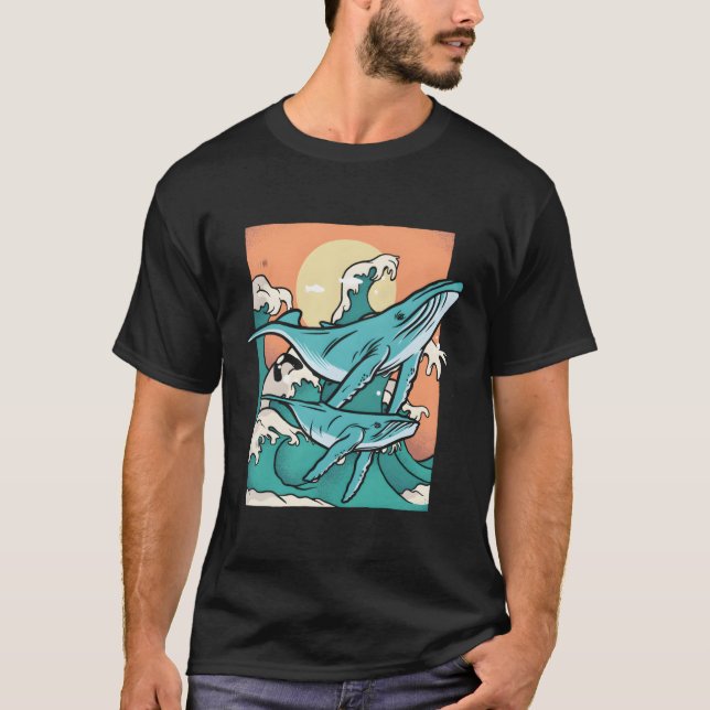 Camiseta Tiburones ballena Orca Beluga Orcas Narwhal (Anverso)