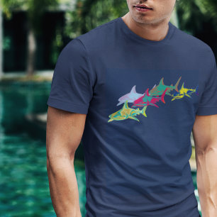 Camiseta Tiburones coloridos de Guay