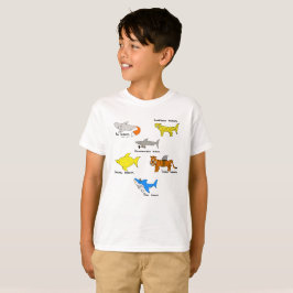 Camiseta Tiburones cómicos para el kidz