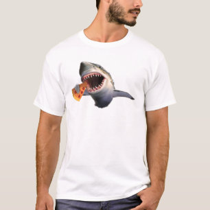 Camiseta Tiburones comiendo pizza tiburones adoran regalos 