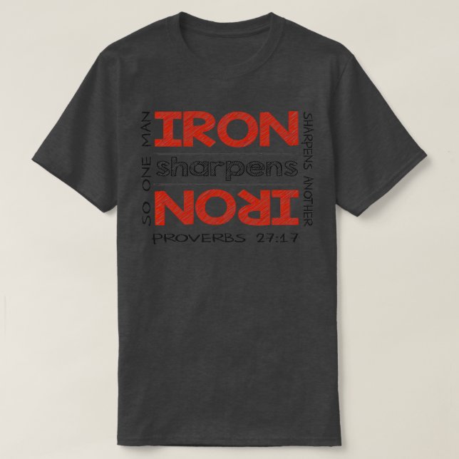 Camiseta Tiburones de hierro hierro hierro Biblia religiosa (Diseño del anverso)