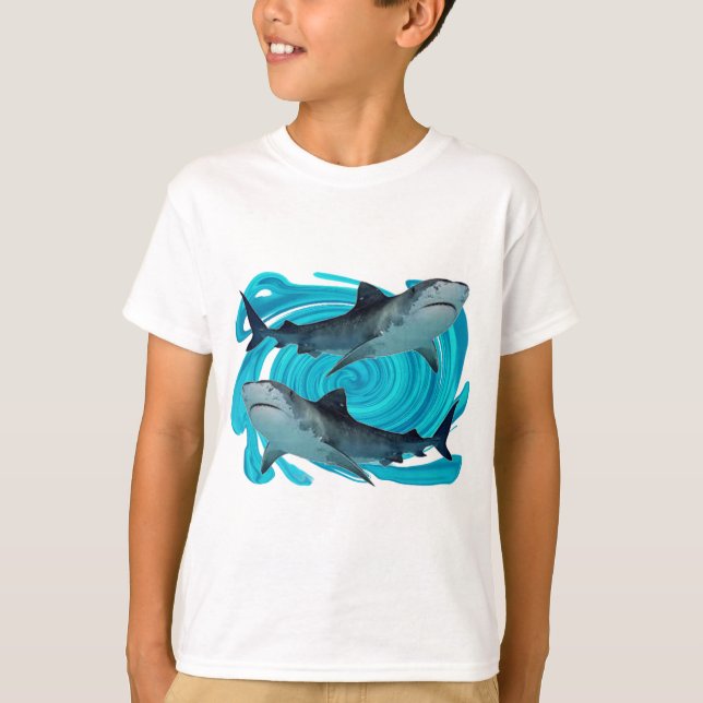 CAMISETA TIBURONES DE TIGRE GEMELOS (Anverso)