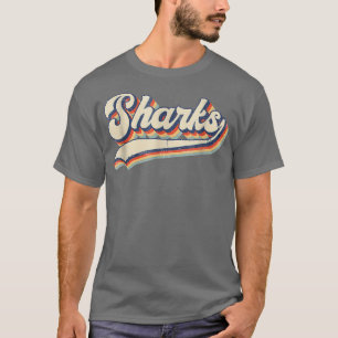 Camiseta Tiburones Deportivos Nombre Retro Vintage Para Hom
