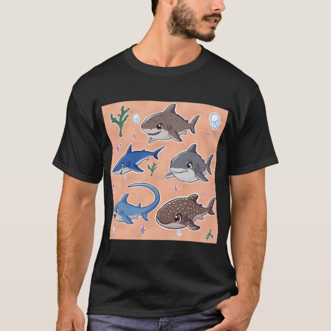Camiseta Tiburones martillo (Anverso)