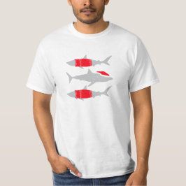 Camiseta Tiburones navidades en sombreros y saltadores