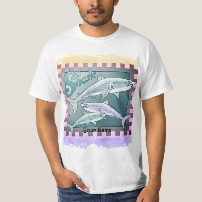Camiseta Tiburones retro (Anverso)