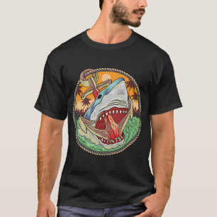 Camiseta Tiburones Tiburón Salvaje Con Ancla