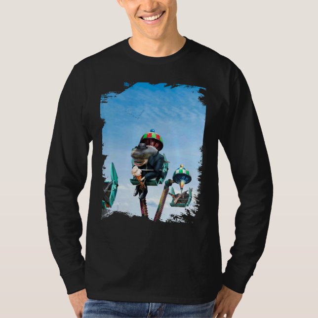 Camiseta Tiburones tiburones Gangster Bosque Ferris Wheel H (Anverso)