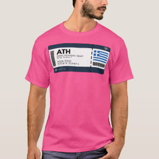 Camiseta Tic de embarque del aeropuerto internacional de At