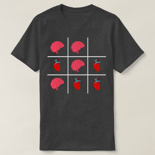 Camiseta Tic tac toe Valentine (Diseño del anverso)