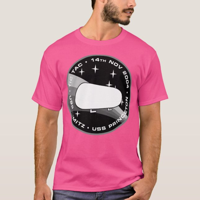 Camiseta Tic Tac Ufo Uap Encuentro Parche Moral - Negro W (Anverso)