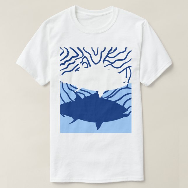 Camiseta Tichert para hombres chark  (Diseño del anverso)