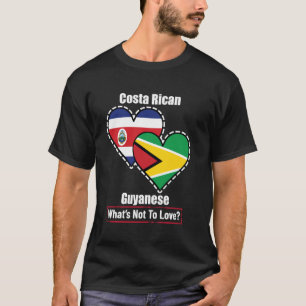 Camiseta Tico Guyanés Corazón Banderas Qué No Amar