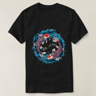 Camiseta Tide Your Soul Koi Fish T-Shirt - Arte y arte simb