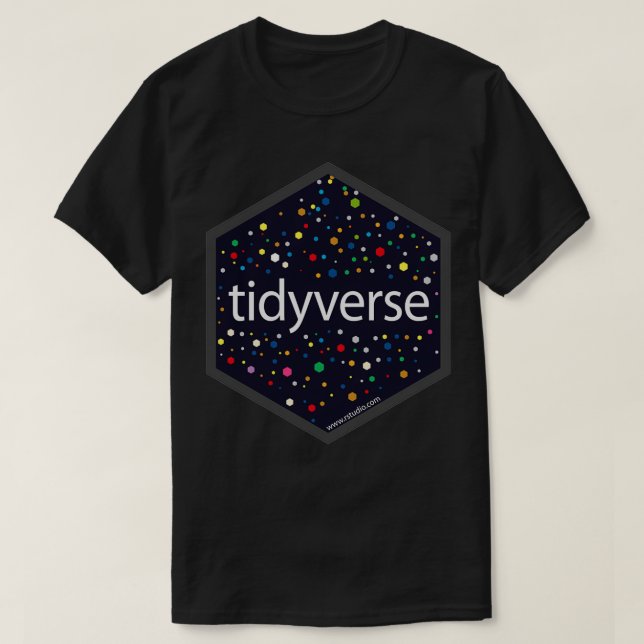 Camiseta Tidyverse RStudio DataScience (Diseño del anverso)