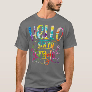 Camiseta Tie Die Hola, 6º Grado, De Vuelta A La Escuela