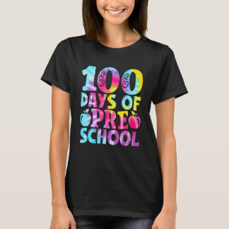 Camiseta Tie Dye 100 Días de Escuela Para Maestro de Preesc