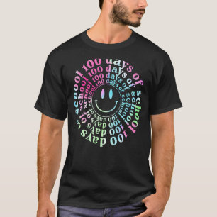 Camiseta Tie Dye 100 Días De Maestra Escolar Estudiante 100