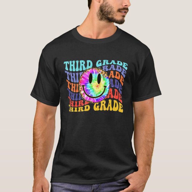 Camiseta Tie Dye 3rd Grade Team Third Grade Teacher   Boy G (Anverso)