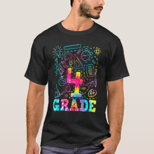 Camiseta Tie Dye 4th Grade Typography Team Fourth Grade Tea