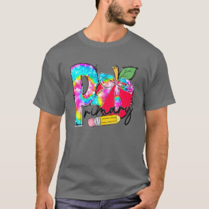 Camiseta Tie Dye Apple Primary School Student Teacher Back