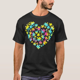 Camiseta Tie Dye Autism Awareness Puzzle Heart Be Kind Acce