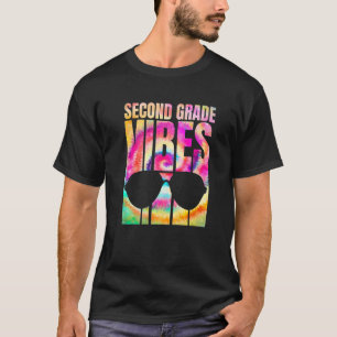 Camiseta Tie Dye Back To School 2º Grado Vibes First Day T