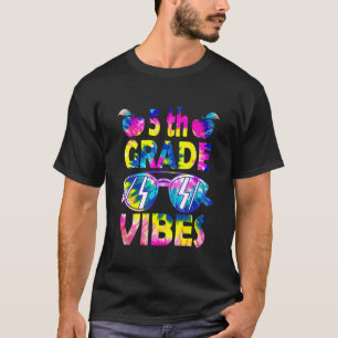 Camiseta Tie Dye Back To School Vibes De 5º Grado Primer Dí