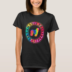 Camiseta Tie Dye Bergamasco Pastor Perro Mamá Papá Mascota