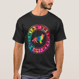 Camiseta Tie Dye Bohemian Shepherd Dog Mom Dad Mascota