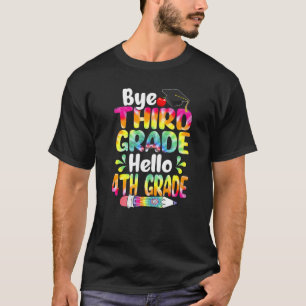 Camiseta Tie Dye Bye 3º Grado Hola 4º De Vuelta A Sc