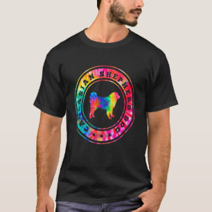 Camiseta Tie Dye Caucásico Pastor Perro Mamá Papá Mascota