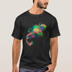 Camiseta Tie Dye Chameleon Colorful Lizard