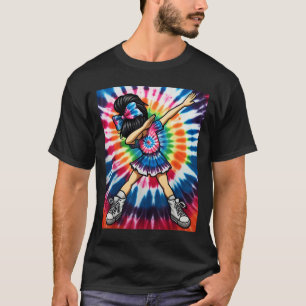 Camiseta Tie Dye Cute Dabbing Cheerership Dance Cheerledin