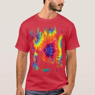Camiseta Tie Dye Dachshund Hippie Puppy Funny