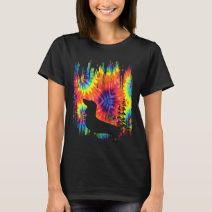 Camiseta Tie Dye Dachshund Hippie Puppy Funny