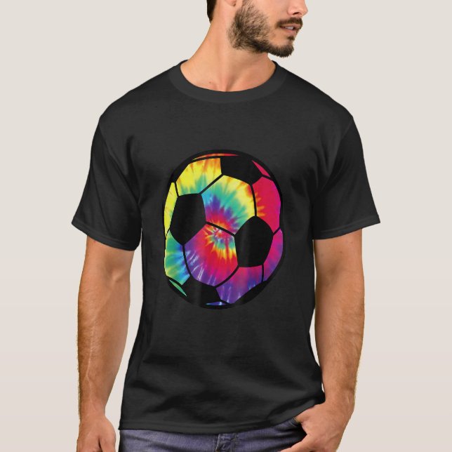 Camiseta Tie Dye de fútbol niño arcoiris adolescente (Anverso)