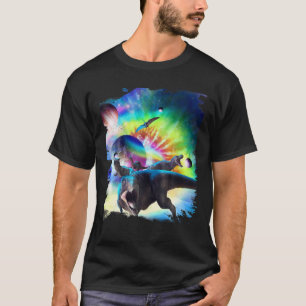 Camiseta Tie-Dye Dinosaurios Espacio Galaxia Dinosaurios Ar