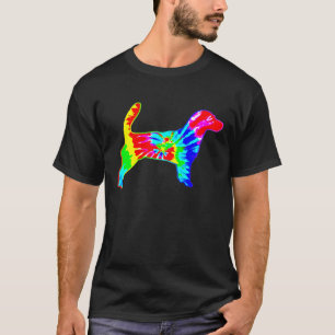 Camiseta Tie Dye Dog Hippie Jack Russell Terrier Dog